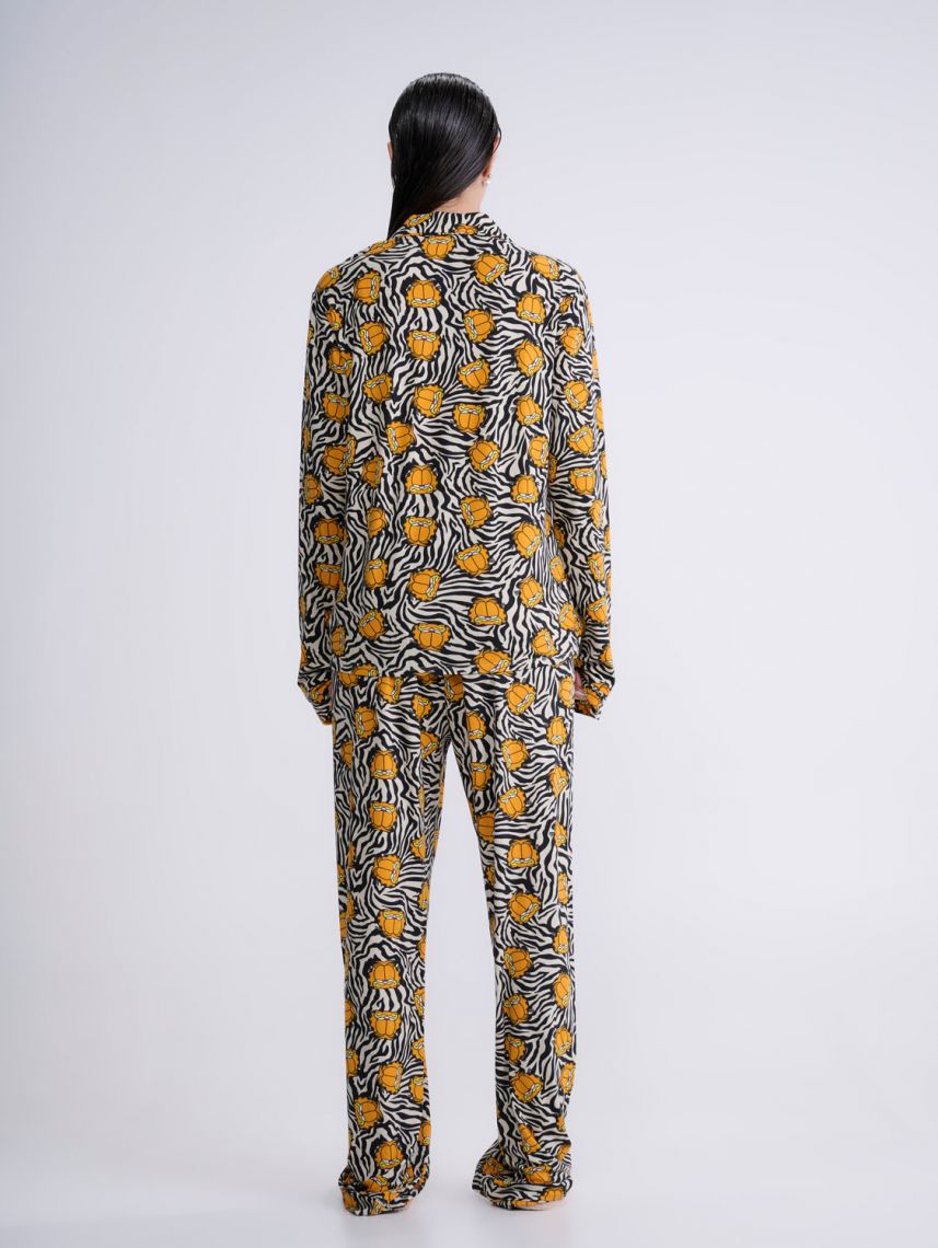 סט פיג’מה מכופתרת | Garfield