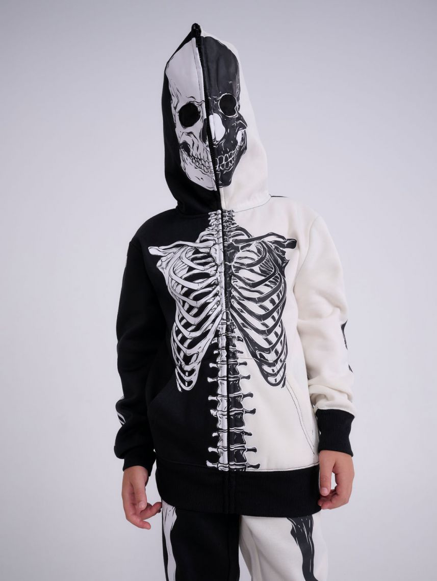 קפוצ’ון מסיכה שלד