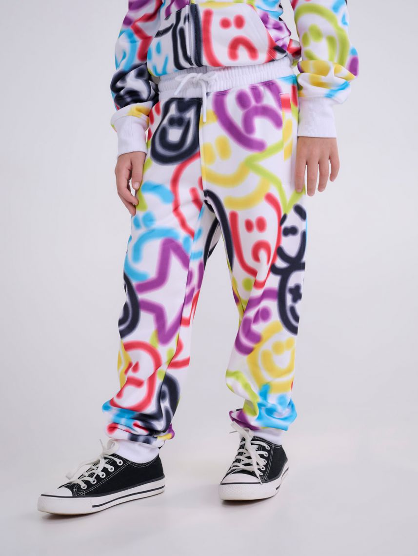 מכנסי פוטר סמיילי נאון