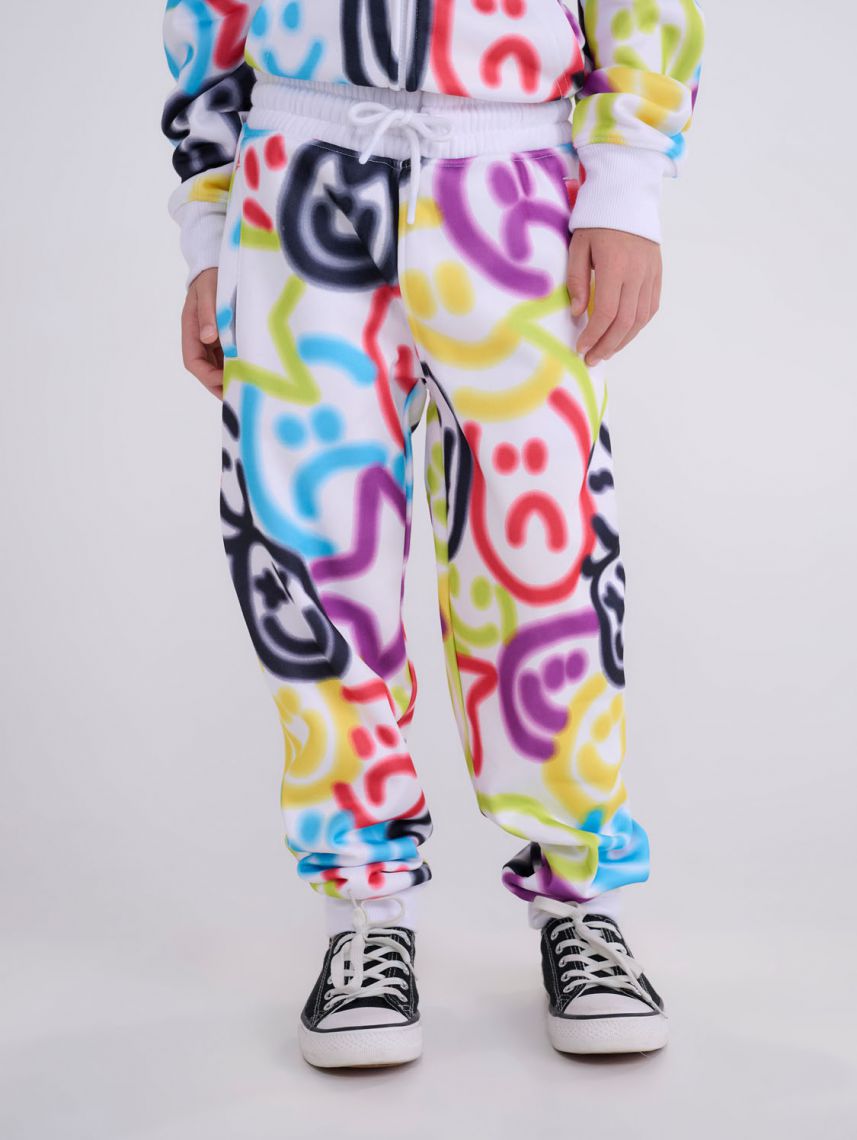 מכנסי פוטר סמיילי נאון