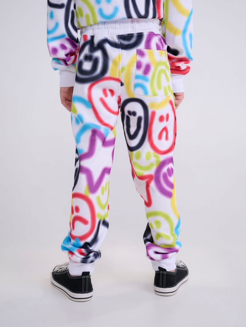 מכנסי פוטר סמיילי נאון