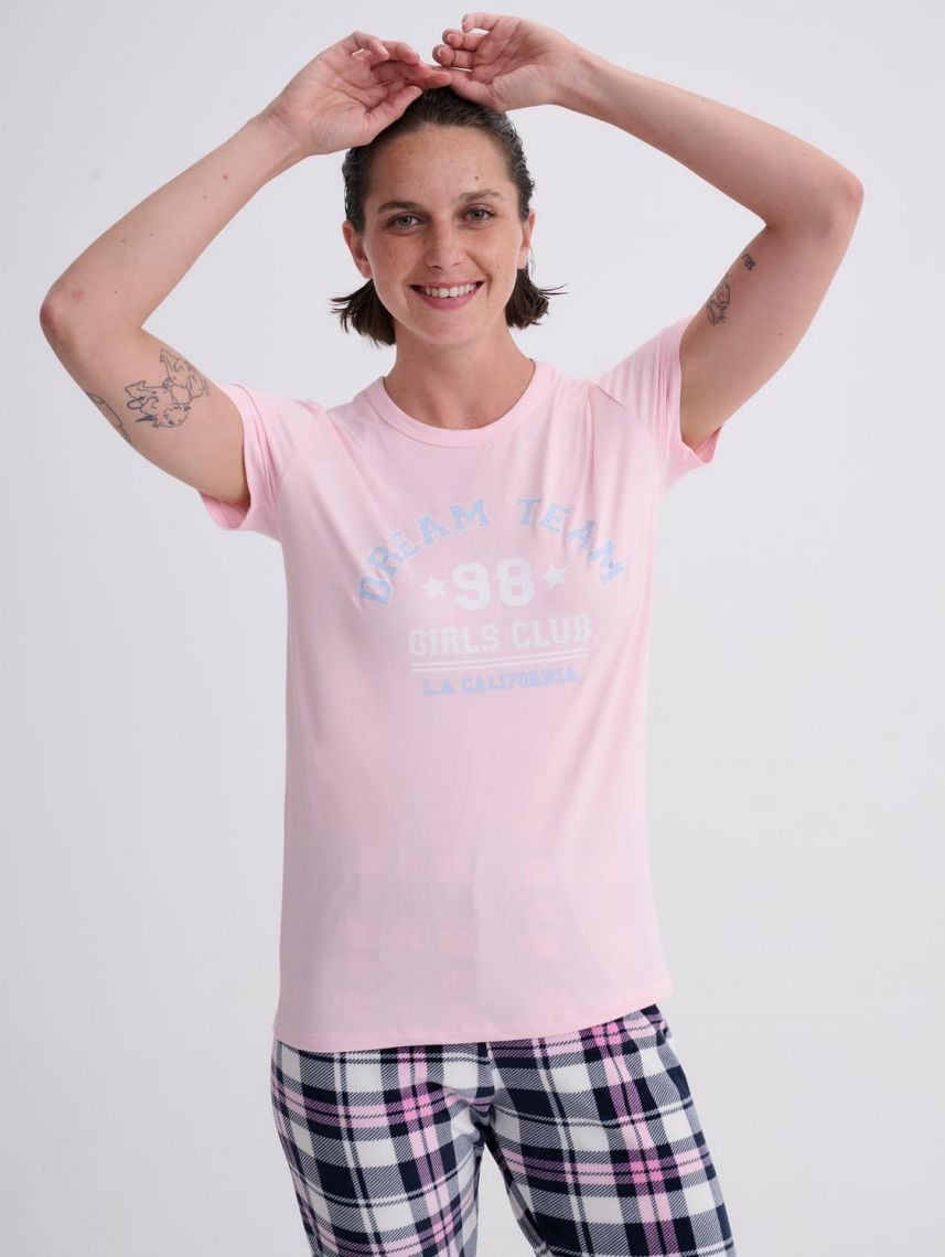 טי-שירט פיג’מה קצרה