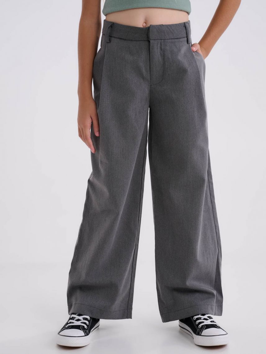 מכנסי WIDE LEG מחוייטים