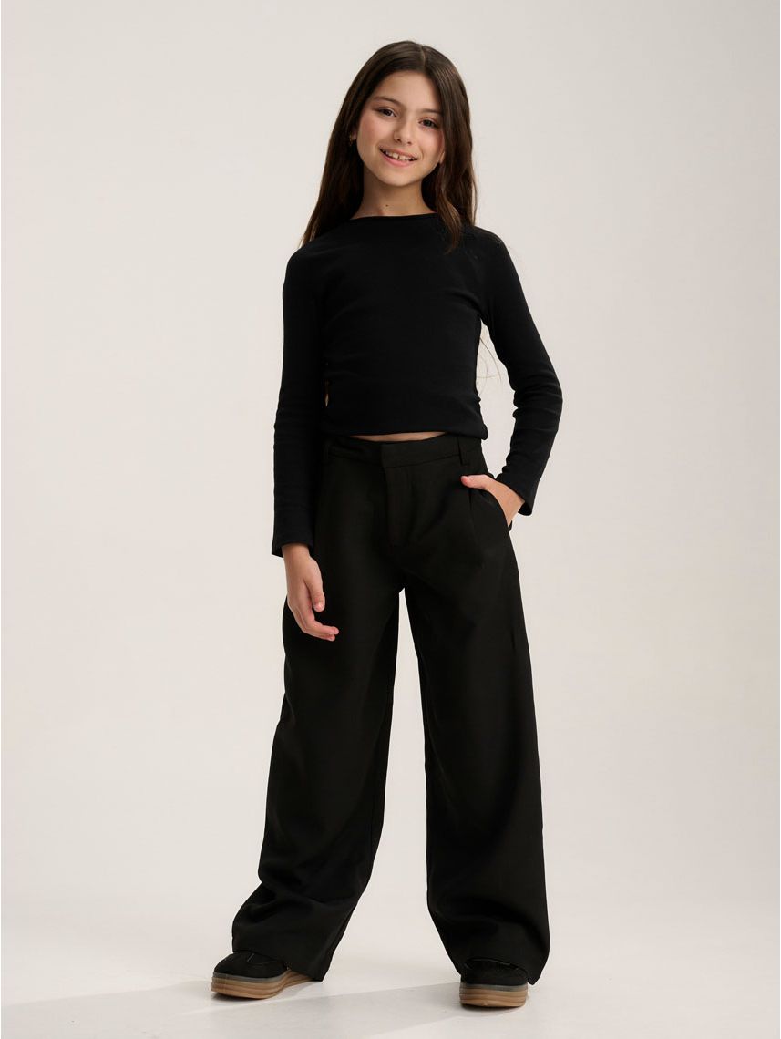 מכנסי WIDE LEG מחוייטים