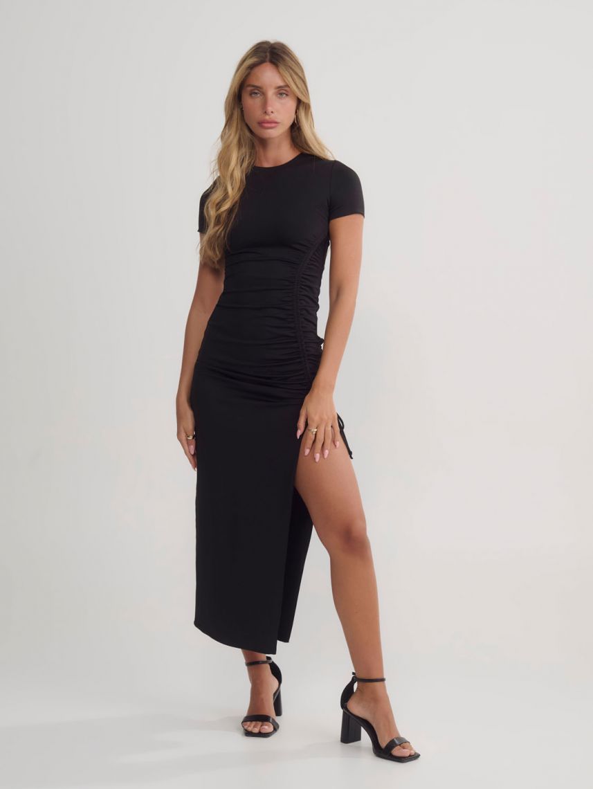 שמלת מקסי עם שסע