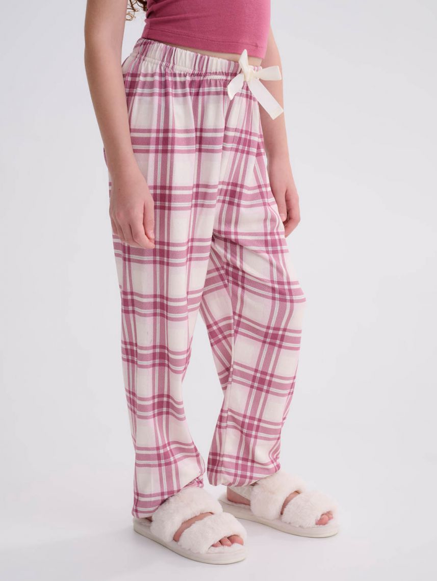 מכנסי פיג’מה משובצים