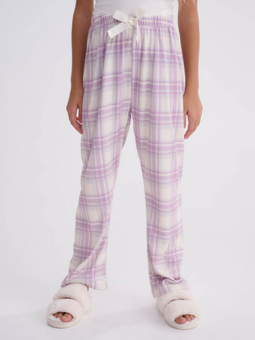 מכנסי פיג’מה משובצים