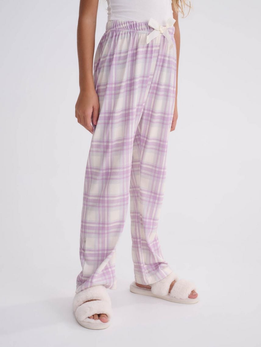 מכנסי פיג’מה משובצים