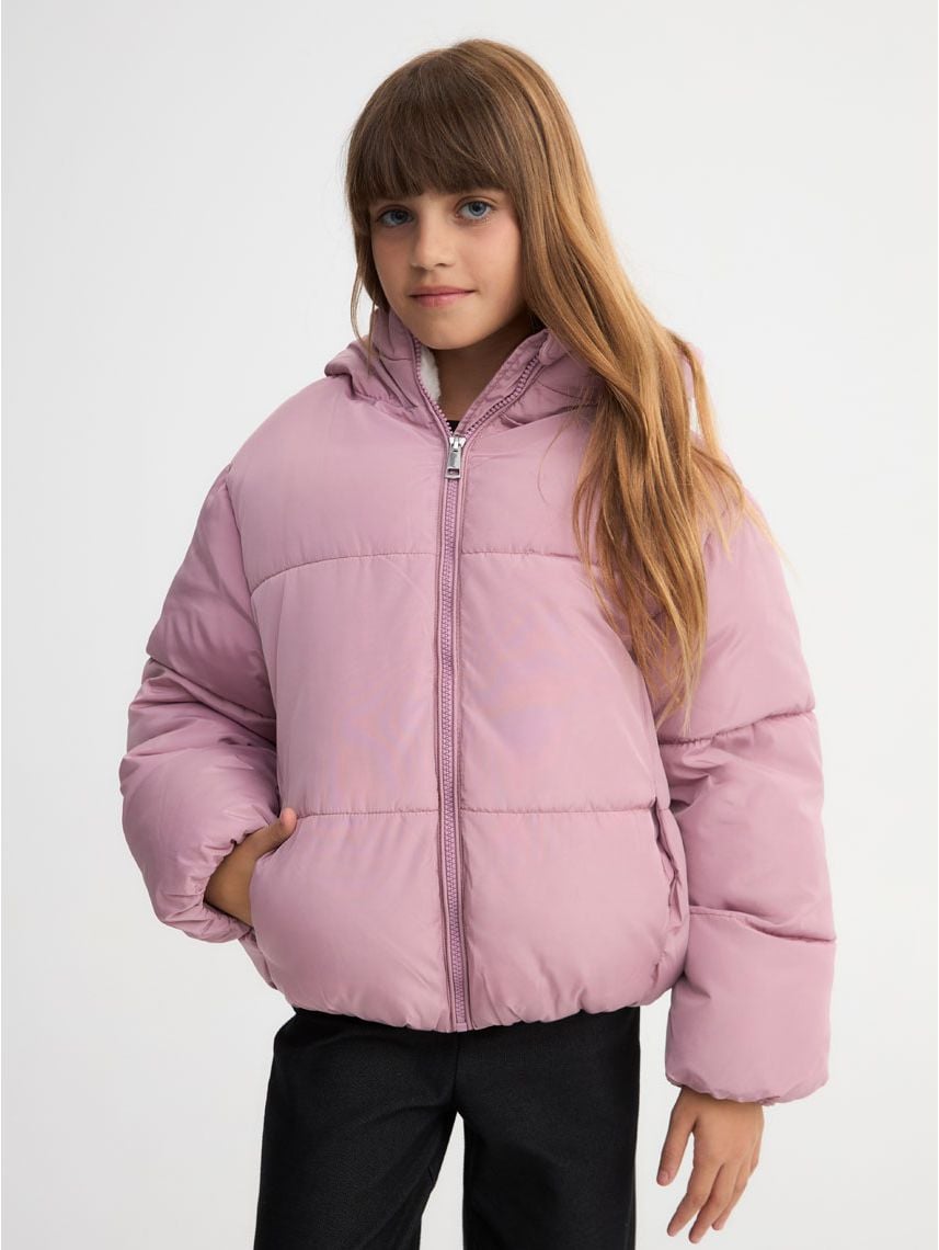 מעיל קווילט מרופד