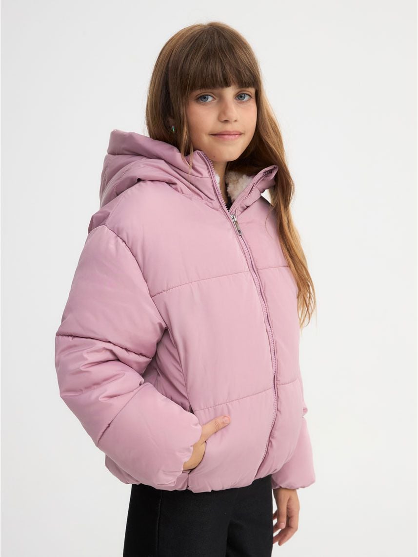 מעיל קווילט מרופד