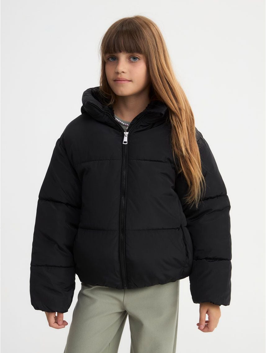 מעיל קווילט מרופד