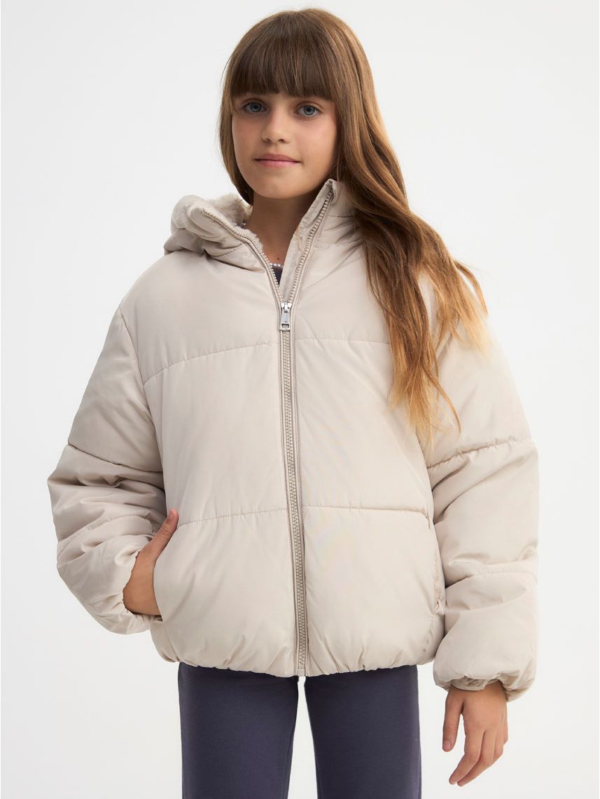 מעיל קווילט מרופד