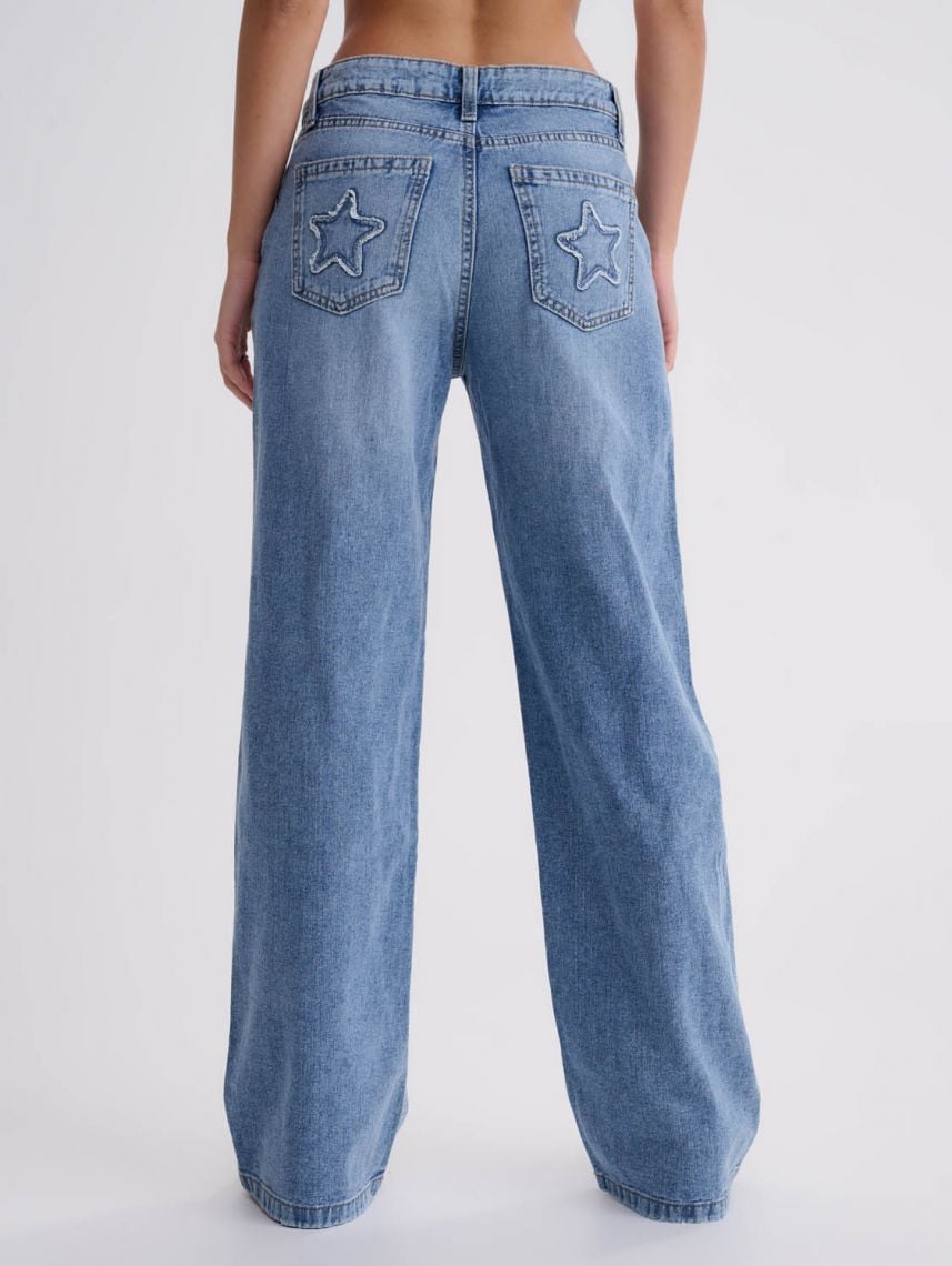 מכנסי ג’ינס ארוכים LOW RISE