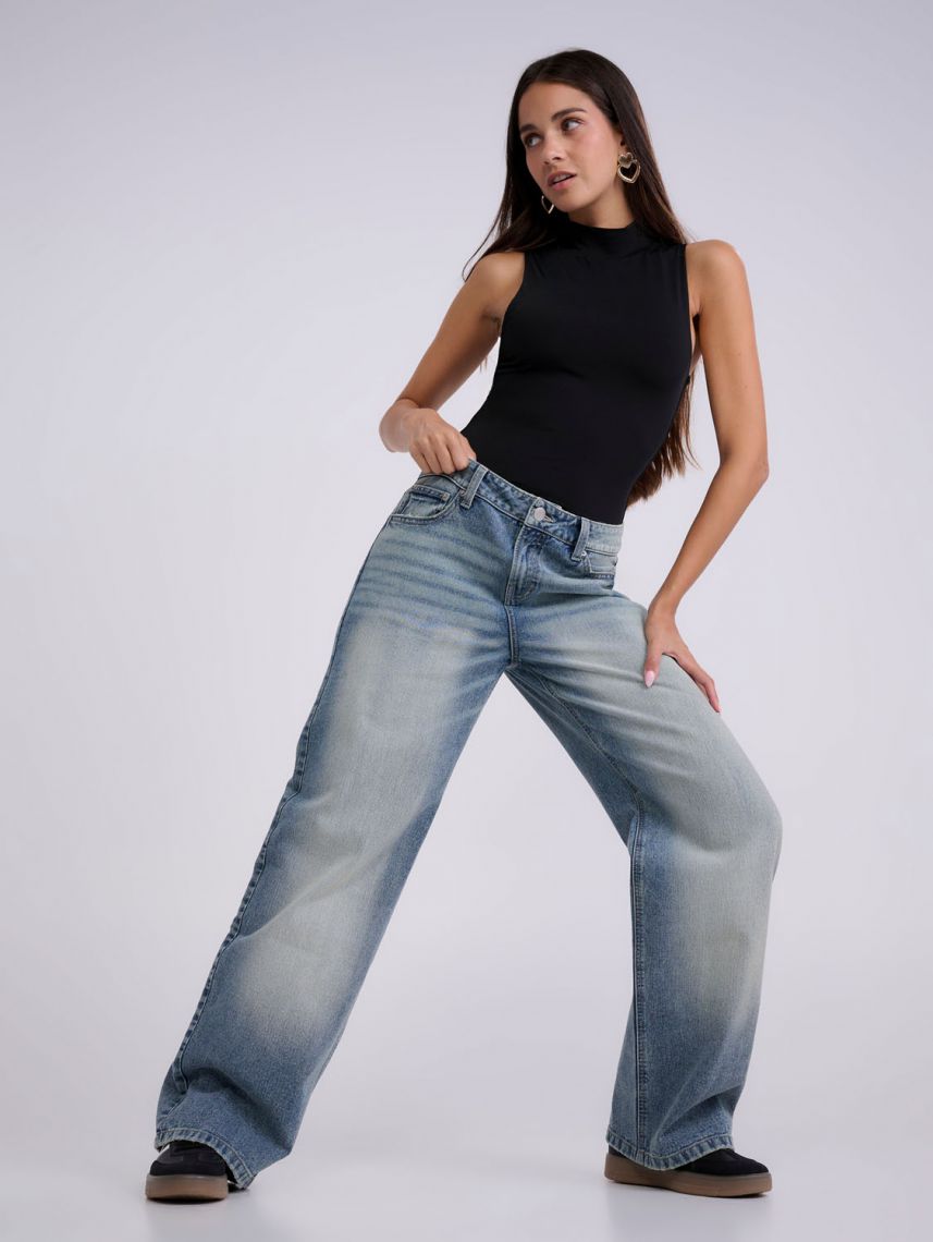 ג’ינס MID RISE-SKATER