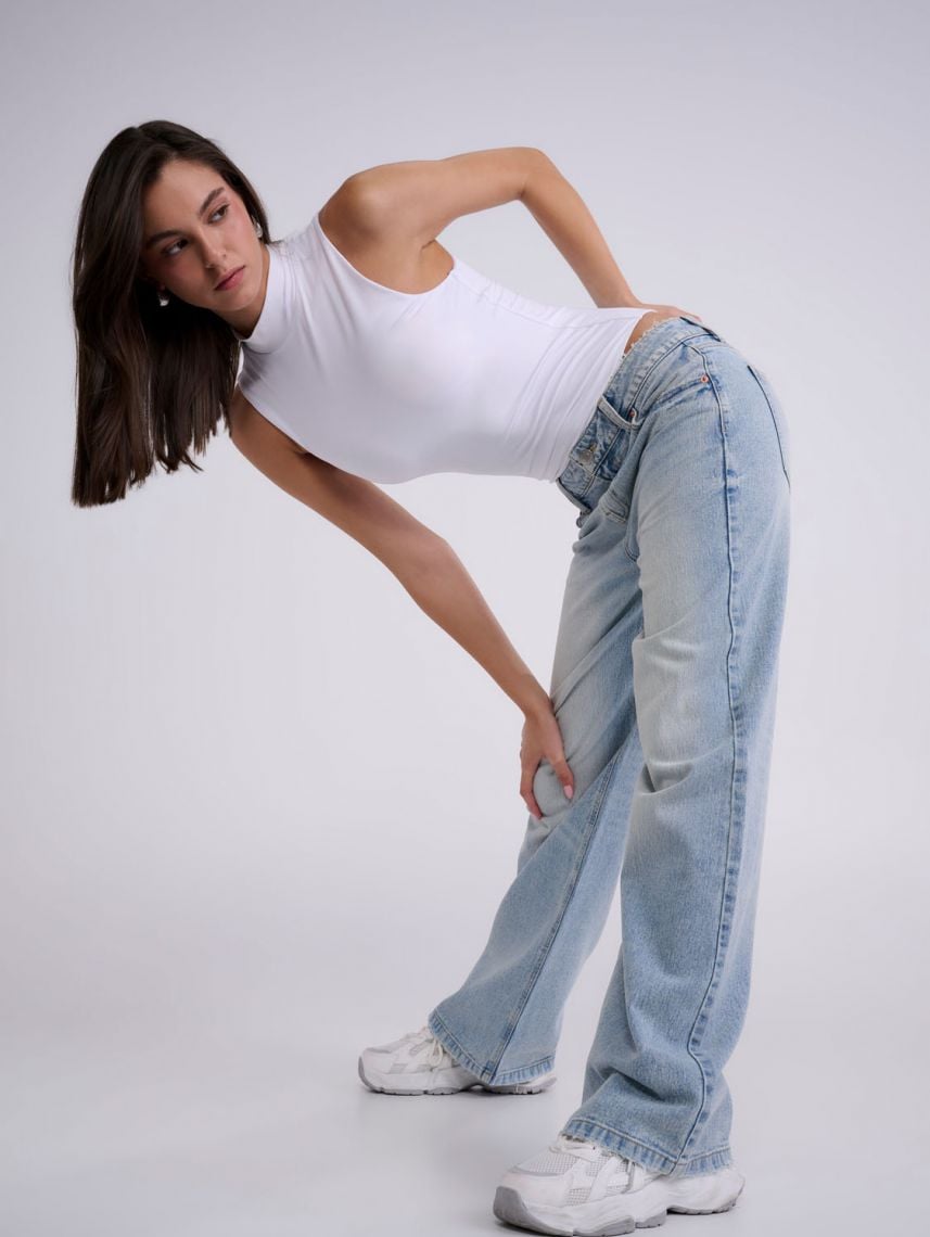 ג’ינס MID RISE-SKATER