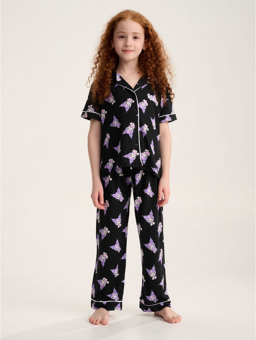 סט פיג’מה מכופתרת | KUROMI