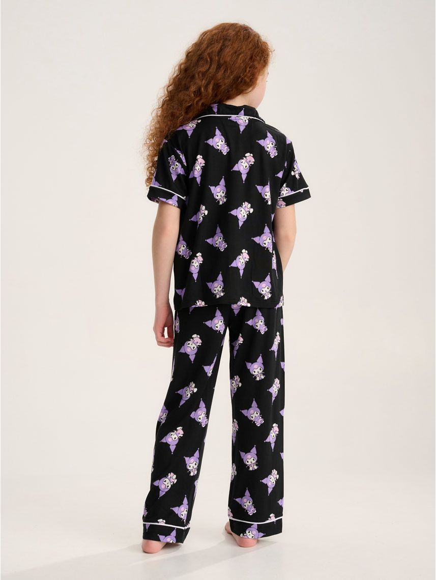 סט פיג’מה מכופתרת | KUROMI