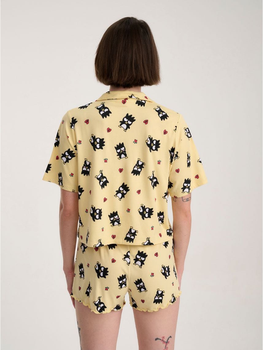 סט פיג’מה מכופתרת קצרה | Badtz Maru