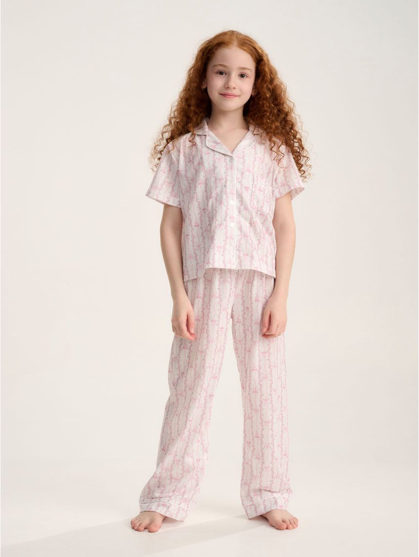 סט פיג’מה מכופתרת