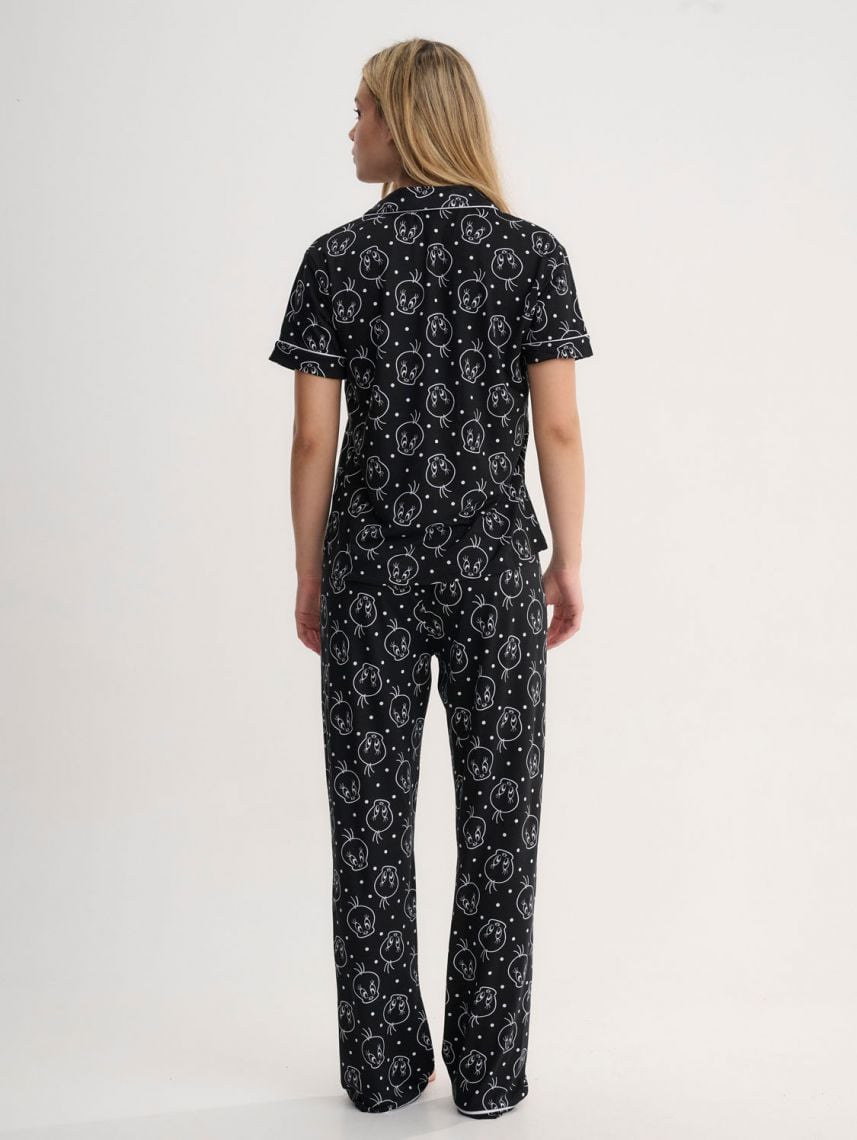 סט פיג’מה מכופתרת | Looney Tunes