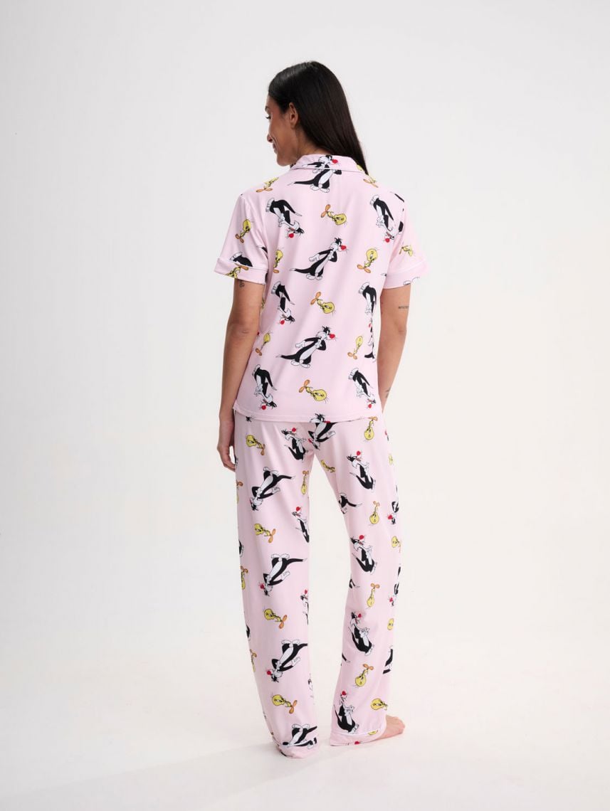 סט פיג’מה מכופתרת | Looney Tunes