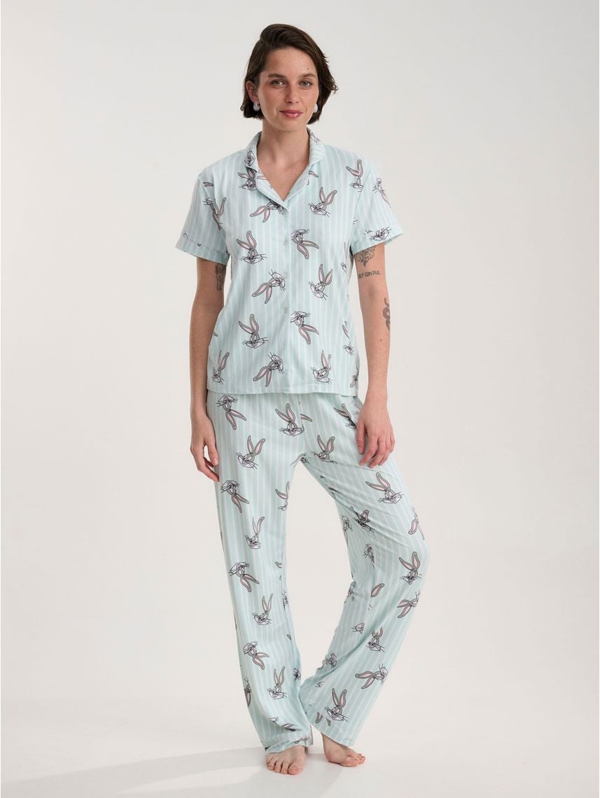 סט פיג’מה מכופתרת | Looney Tunes