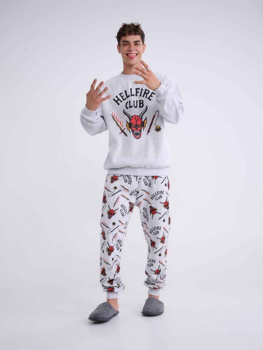 סט פיג’מת פוטר ארוכה | Stranger Things