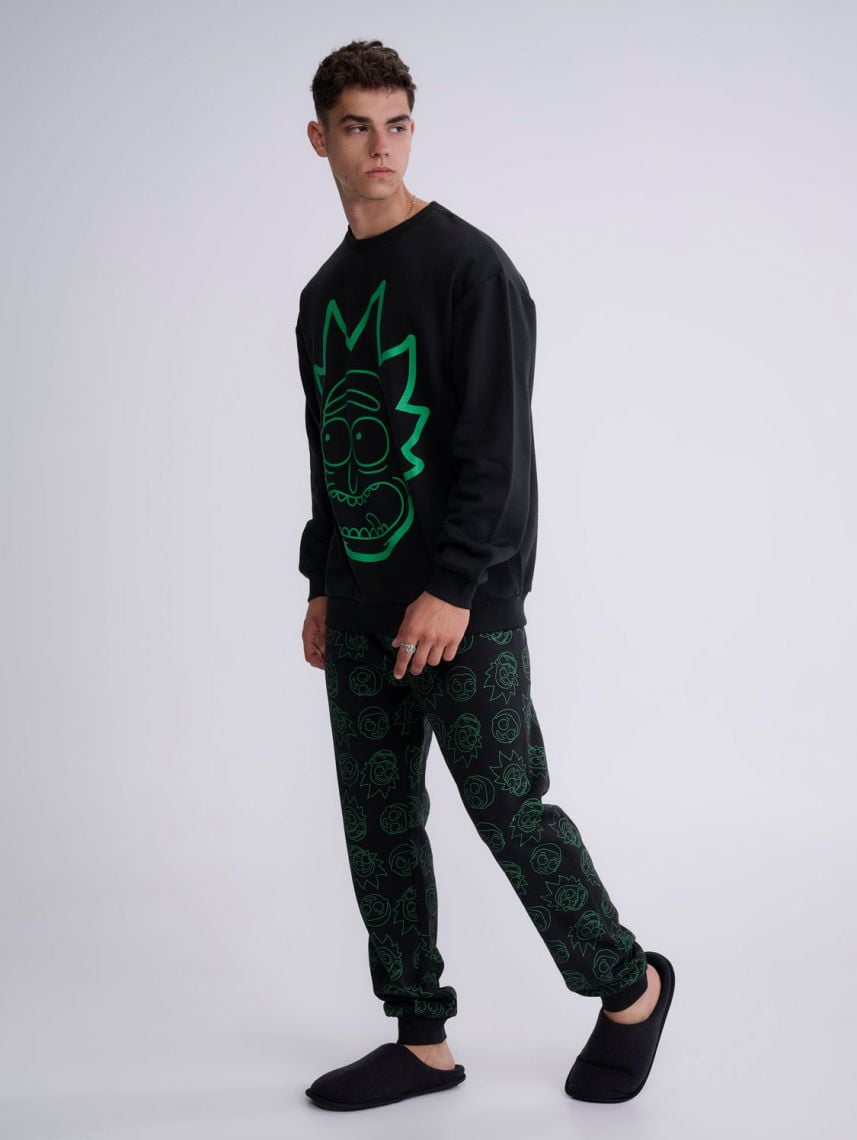 סט פיג’מת פוטר ארוכה | Rick And Morty