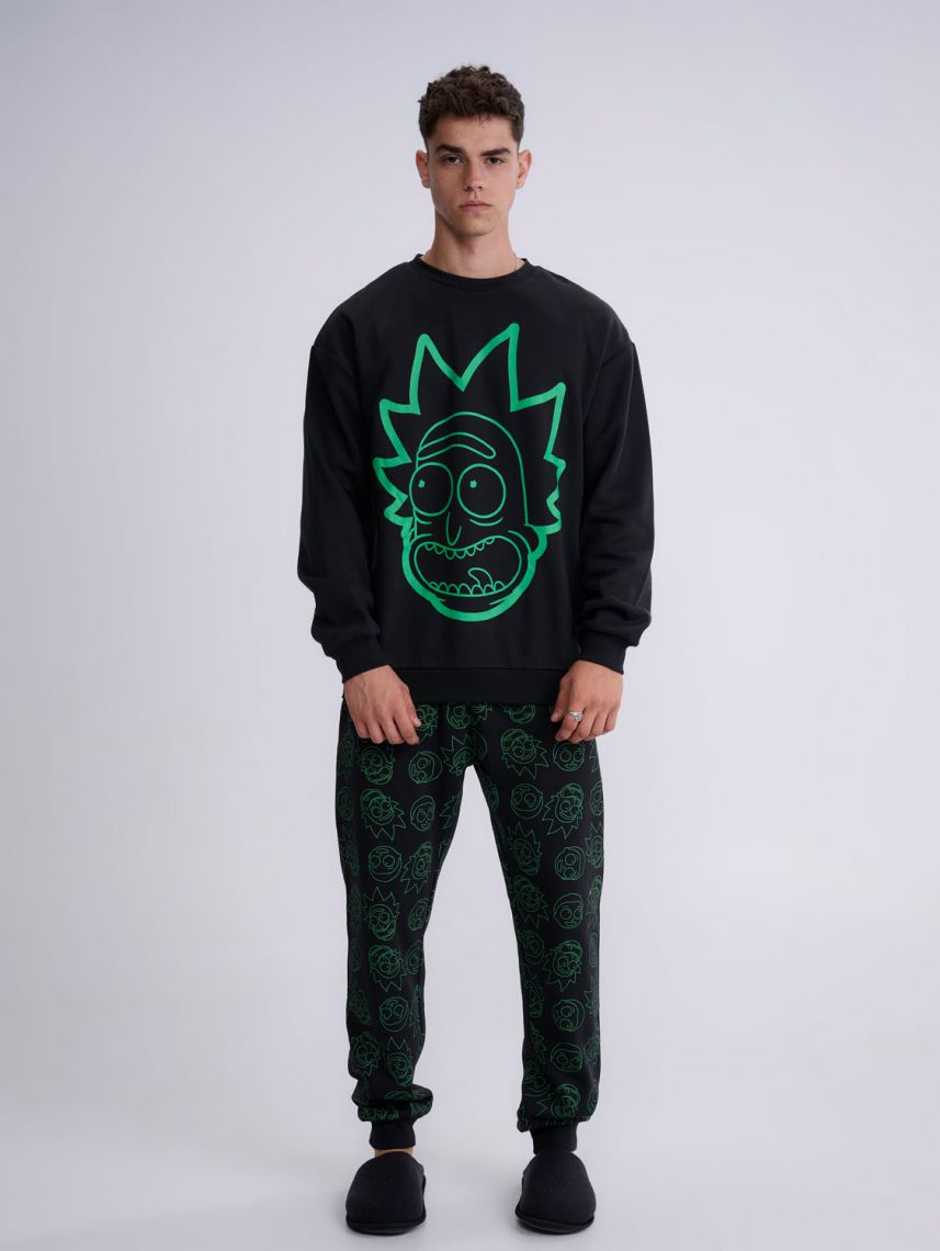 סט פיג’מת פוטר ארוכה | Rick And Morty