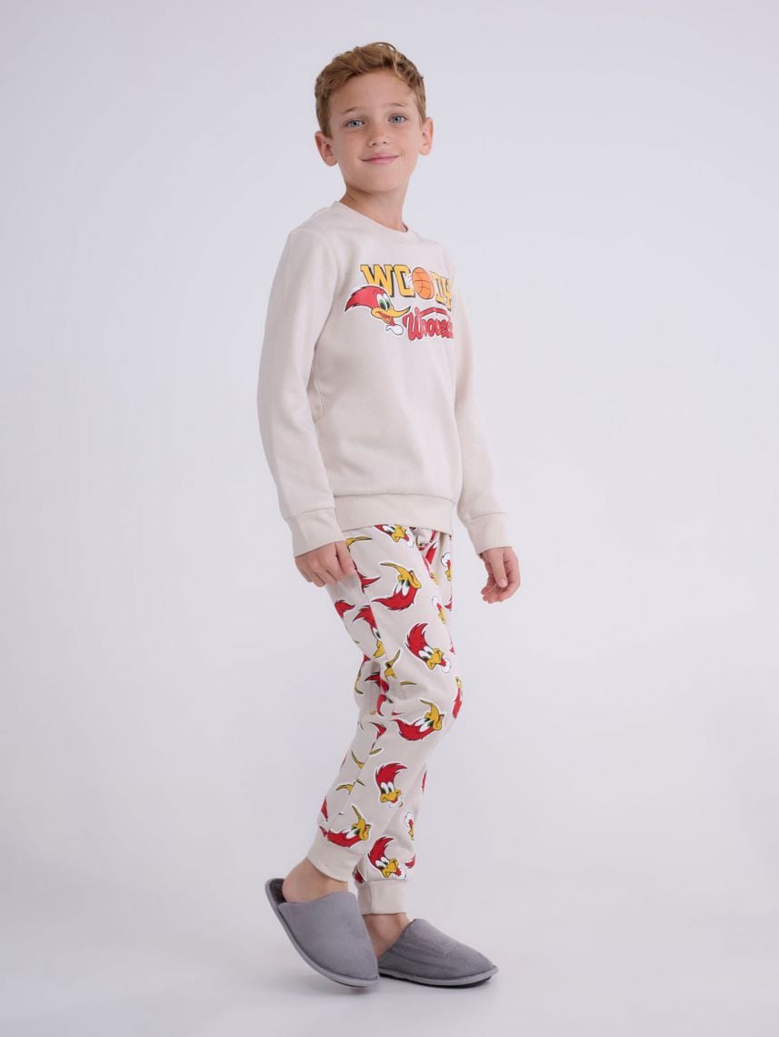 סט פיג’מה ארוכה | Woody Woodpecker