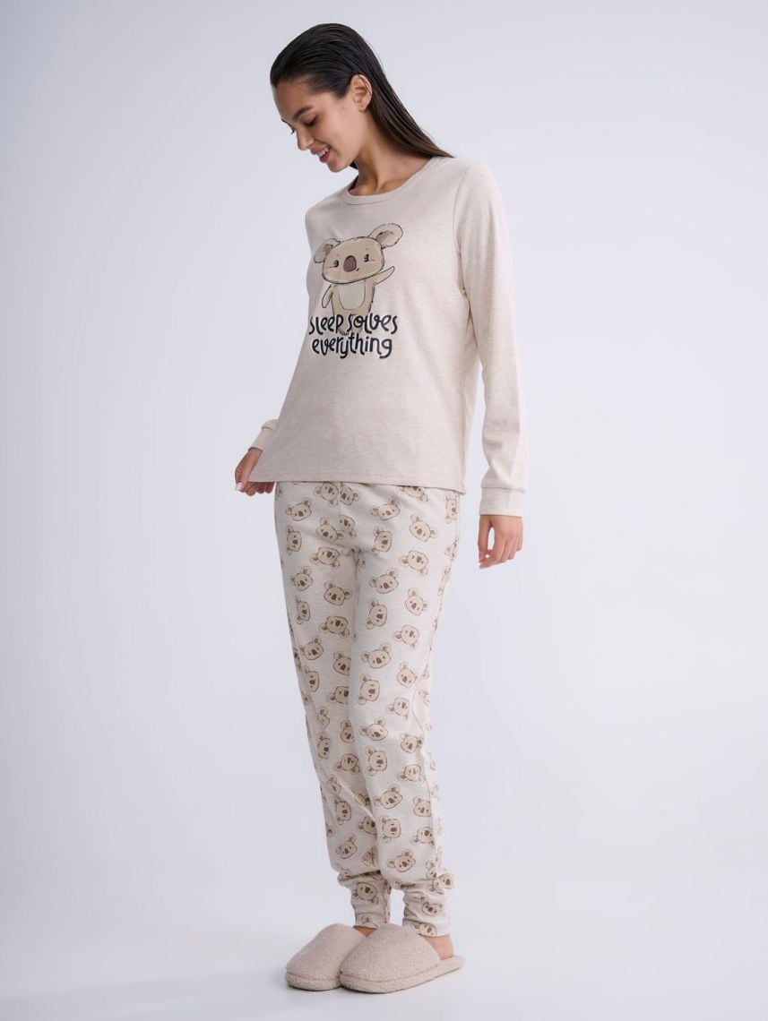 סט פיג’מה ארוכה