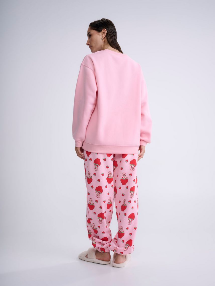 סט פיג’מת פוטר ארוכה | Strawberry Shortcake