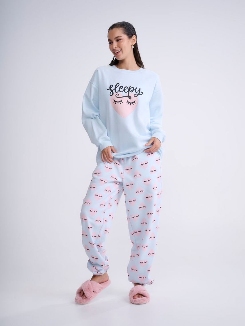 סט פיג’מה ארוכה