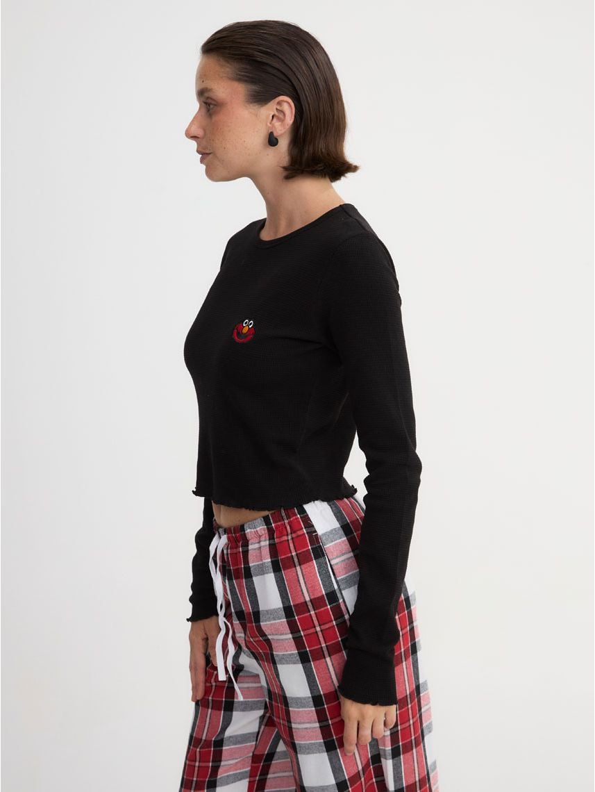 חולצת פיג’מה ופל ארוכה | Sesame Street