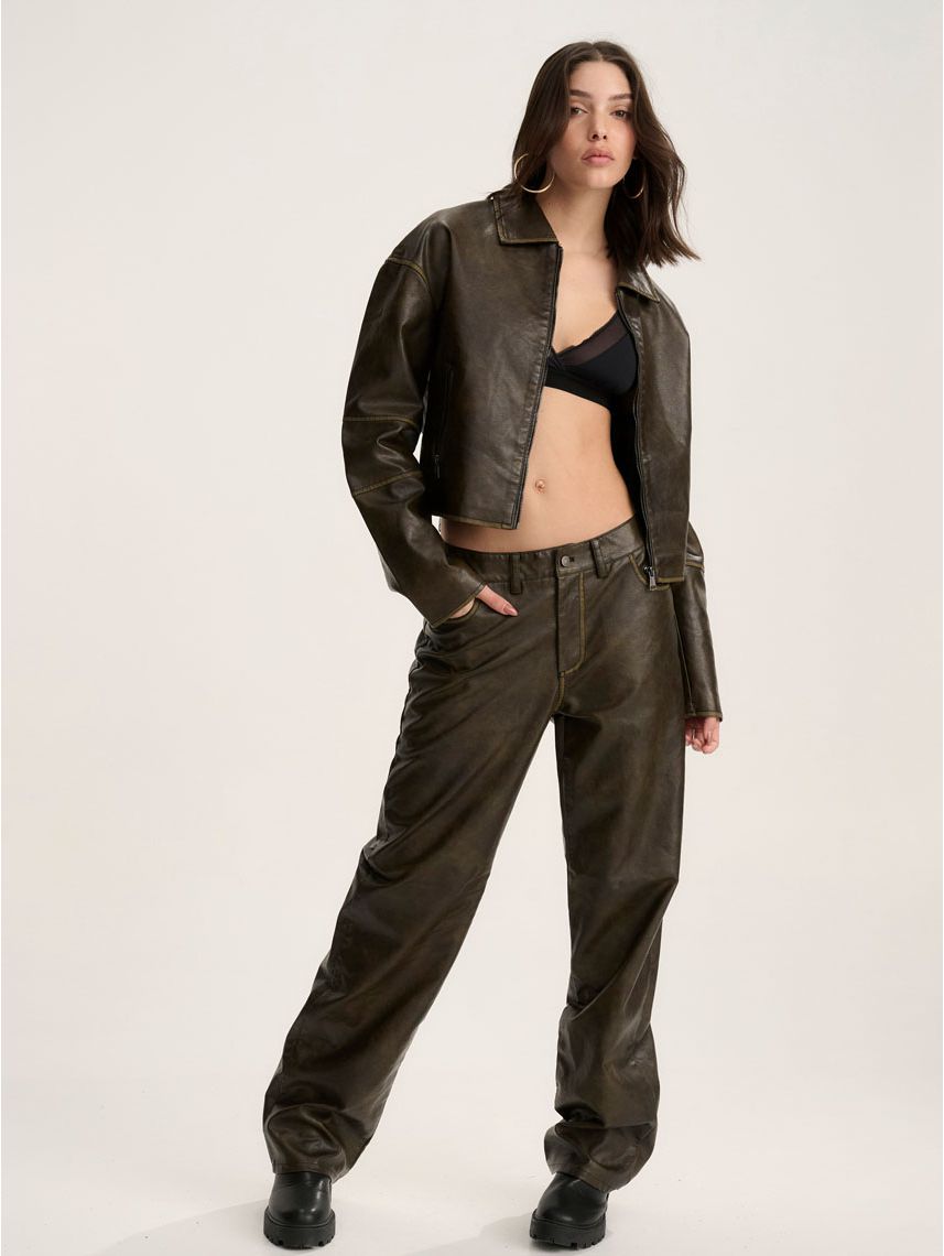 מכנסי דמוי עור