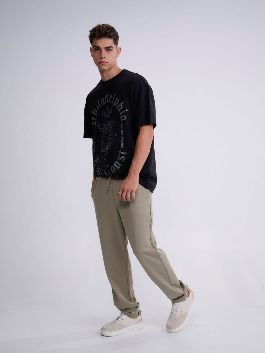 מכנסי אריג ארוכים