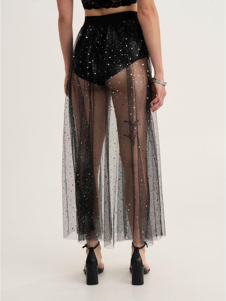 חצאית רשת נוצצת לתחפושת