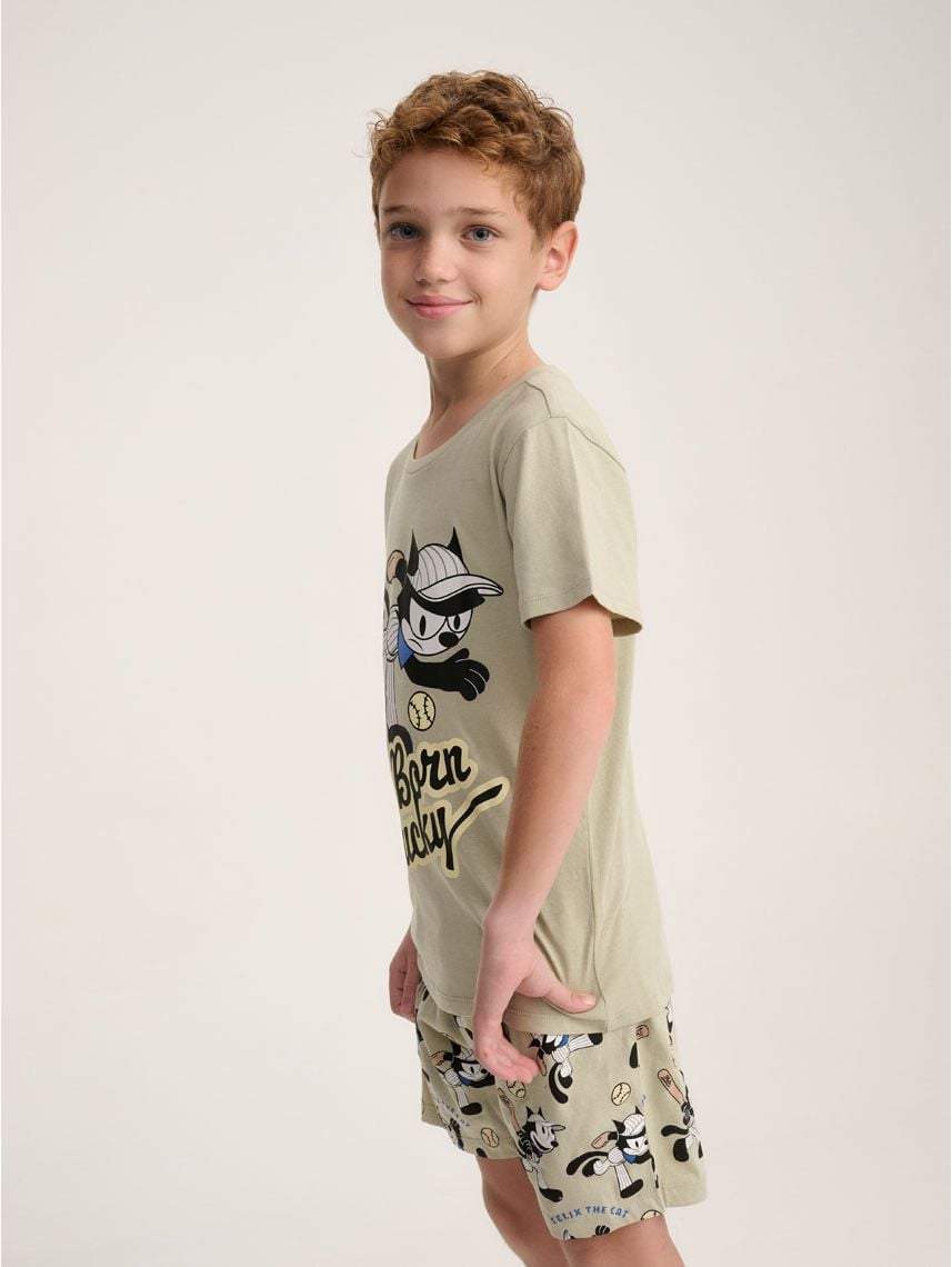 סט פיג’מה קצרה | FELIX