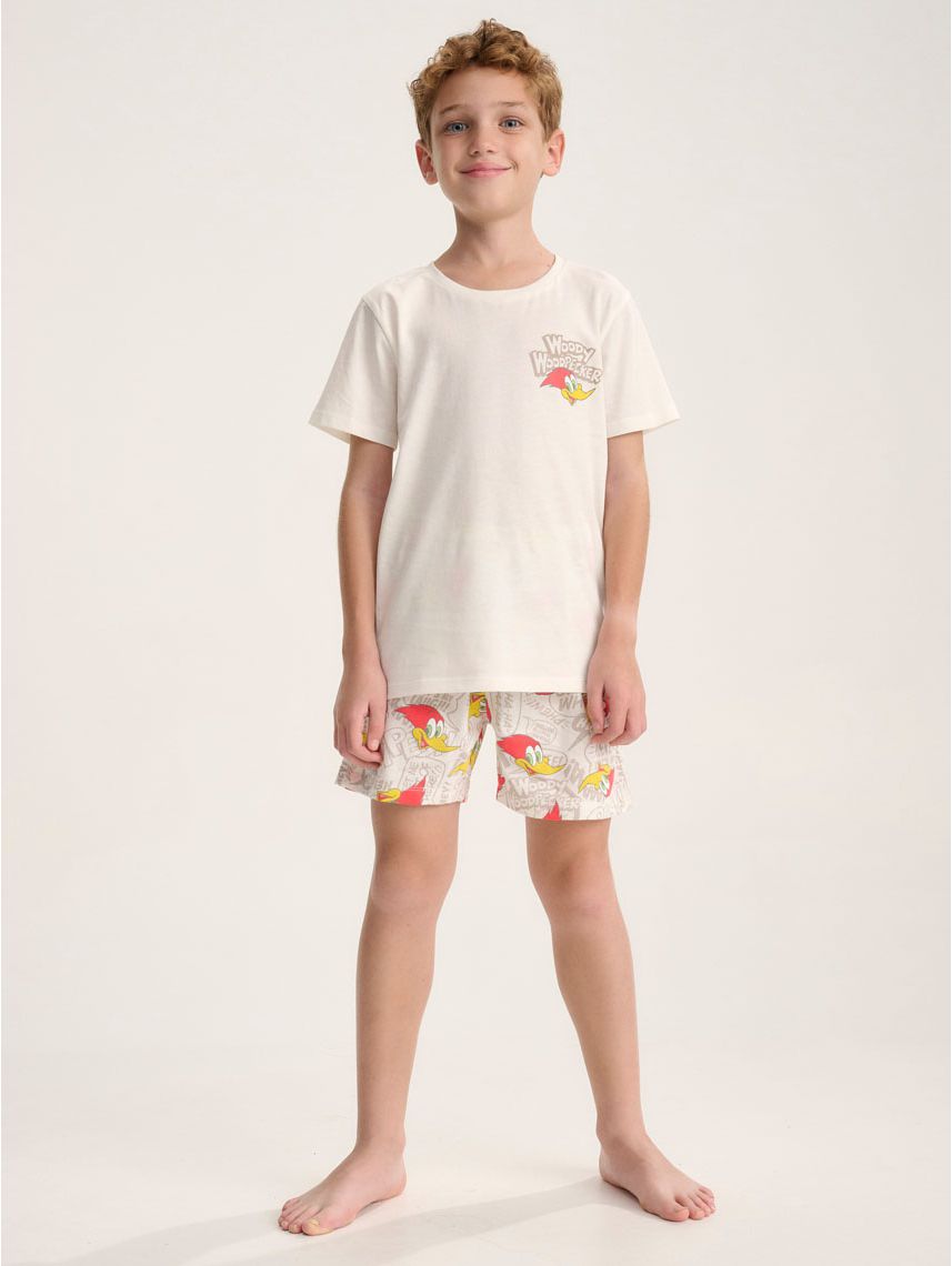 סט פיג’מה קצרה  | Woody Woodpecker