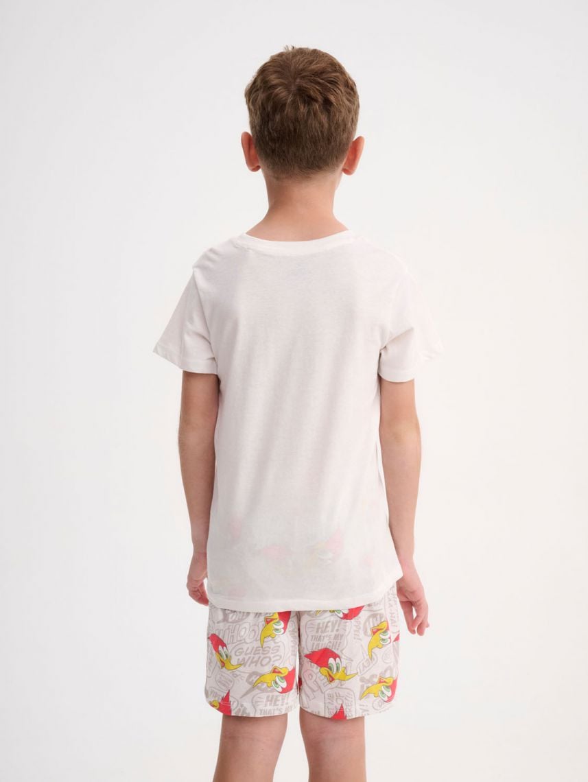 סט פיג’מה קצרה  | Woody Woodpecker