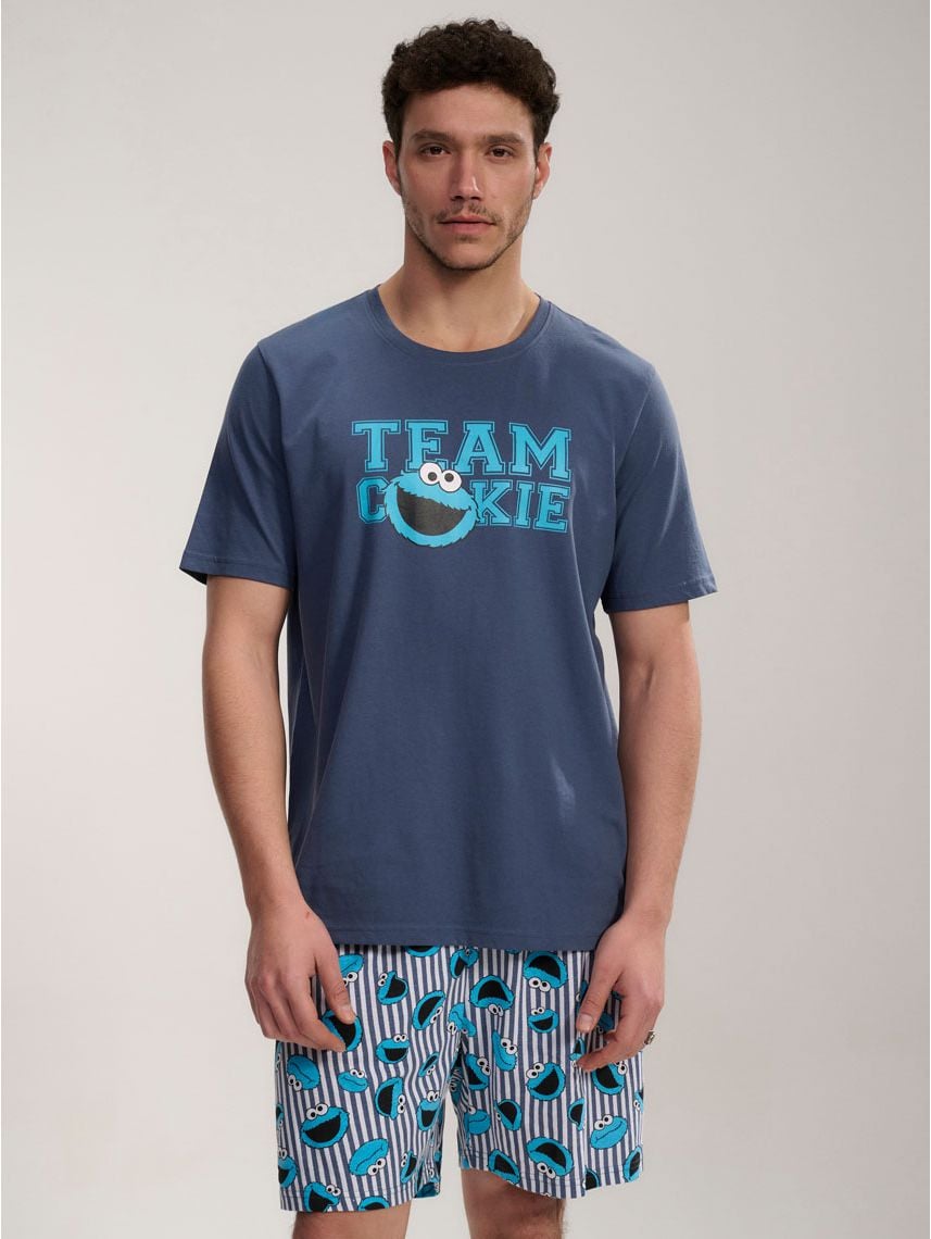 סט פיג’מה קצרה| Sesame Street