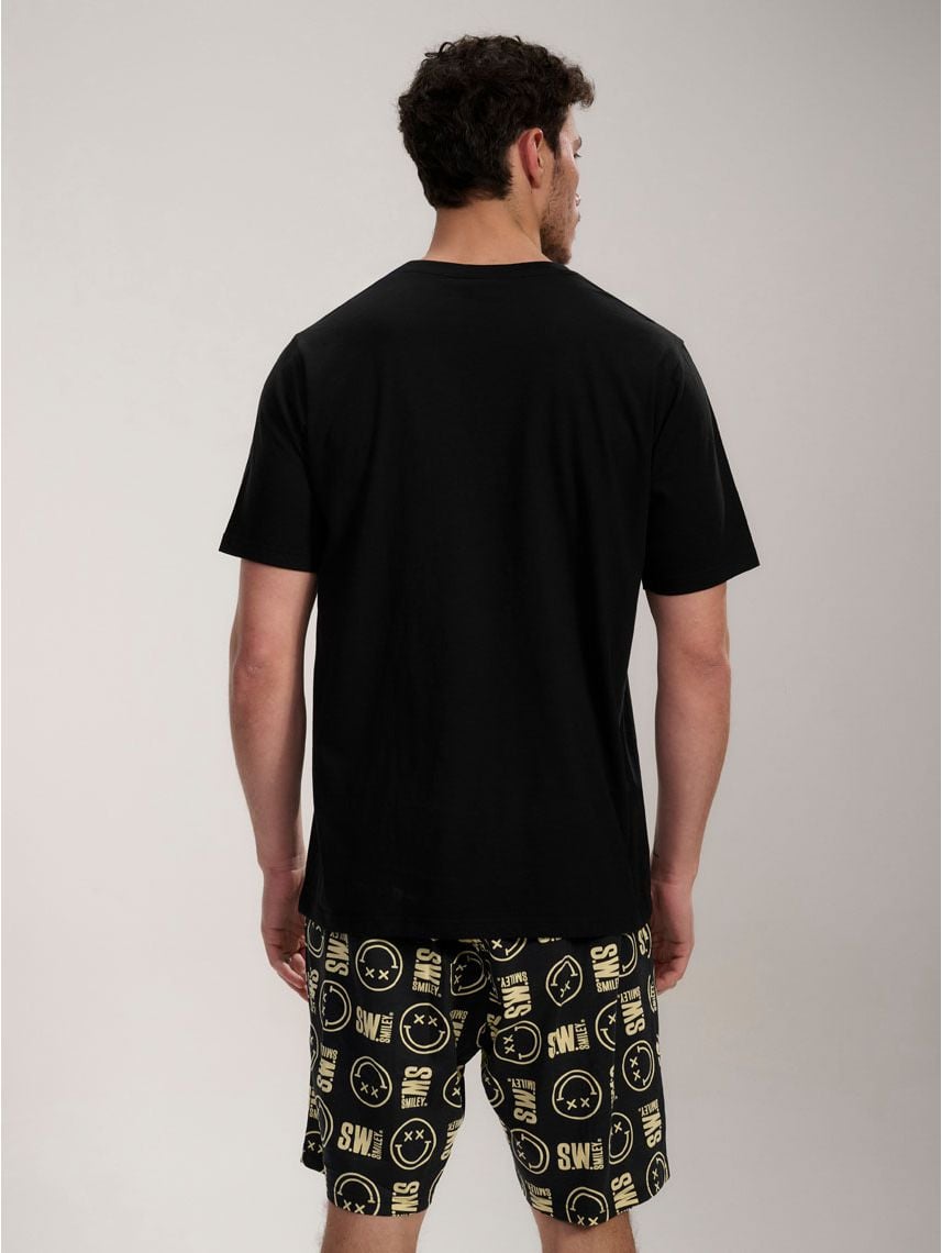 סט פיג’מה קצרה | Smiley