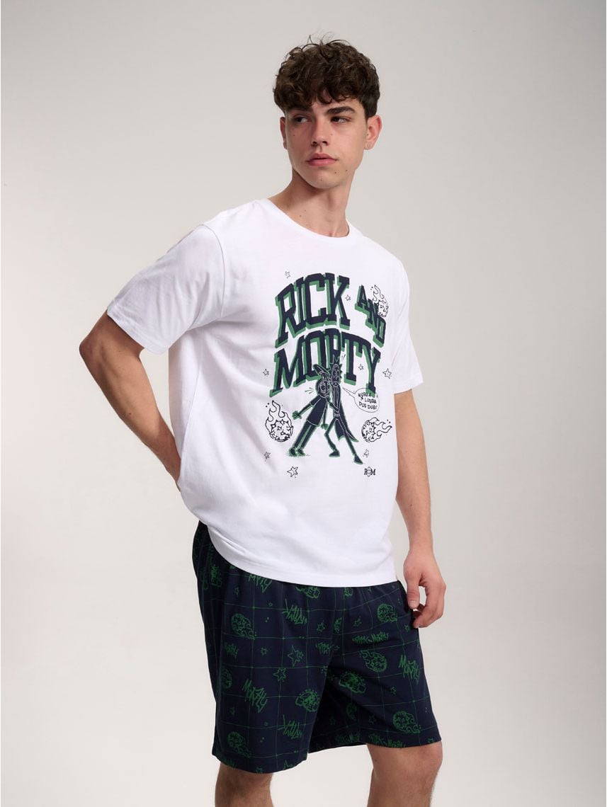 סט פיג’מה קצרה | Rick And Mortty