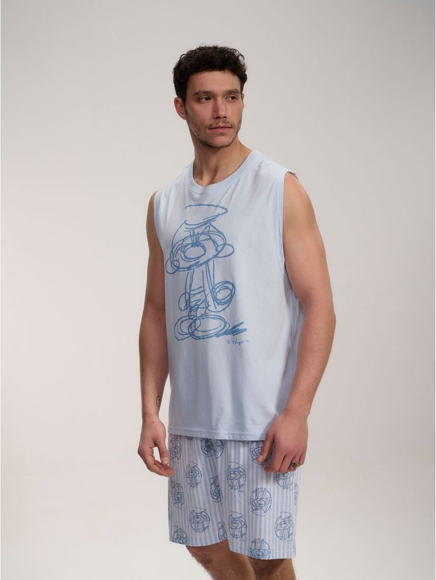 סט פיג’מה קצרה | The Smurfs