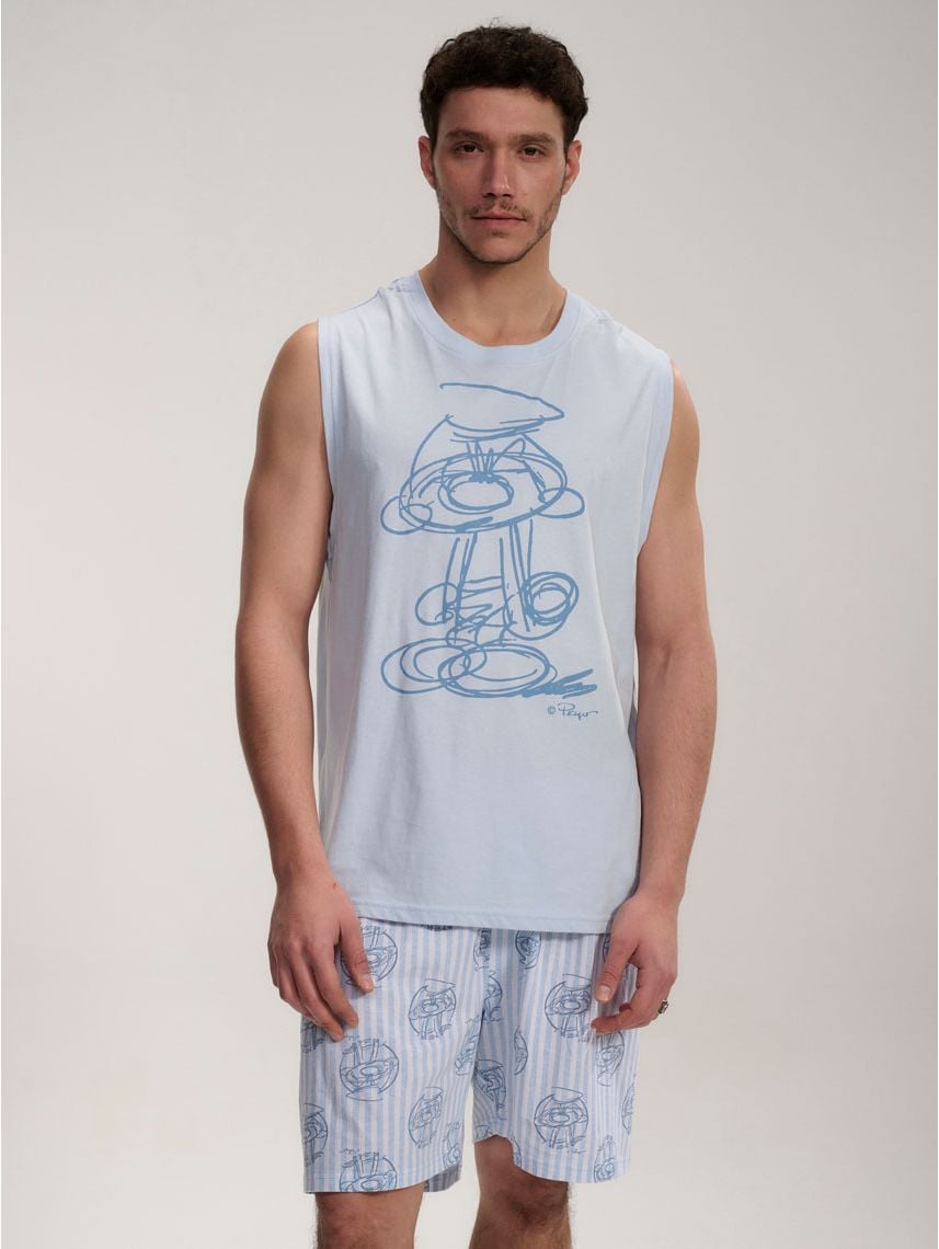 סט פיג’מה קצרה | The Smurfs