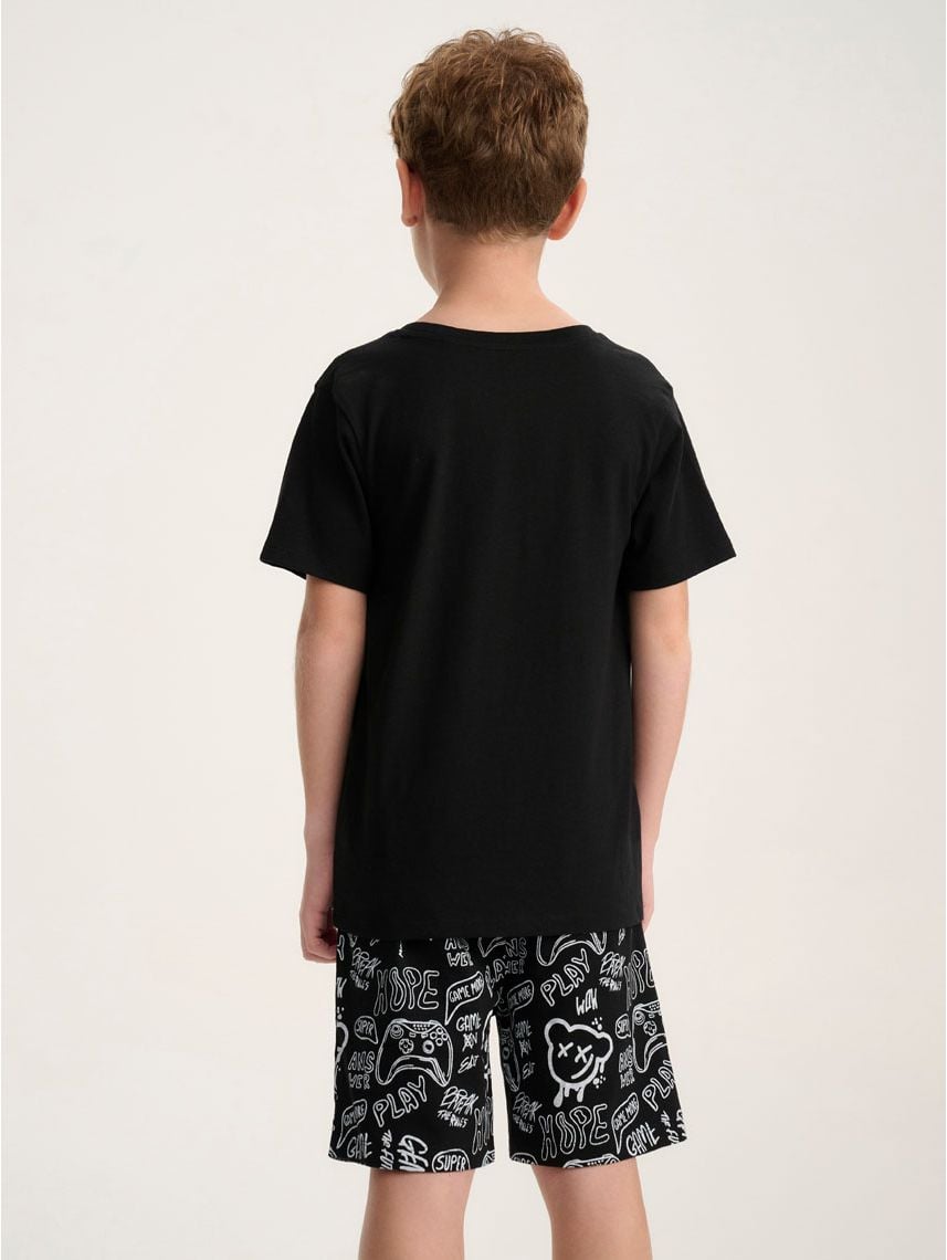 סט פיג’מה קצרה