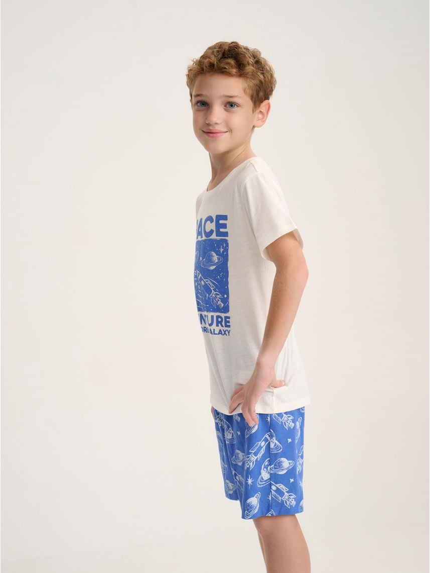 סט פיג’מה קצרה