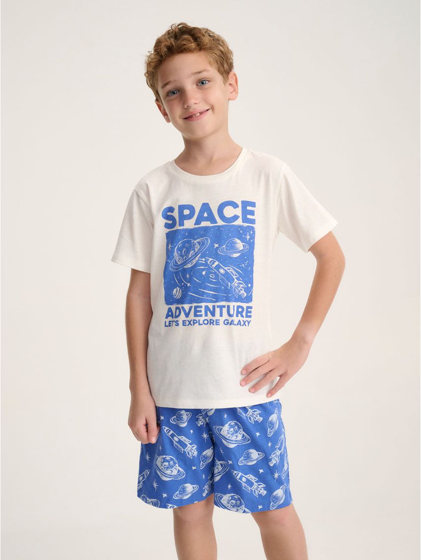 סט פיג’מה קצרה