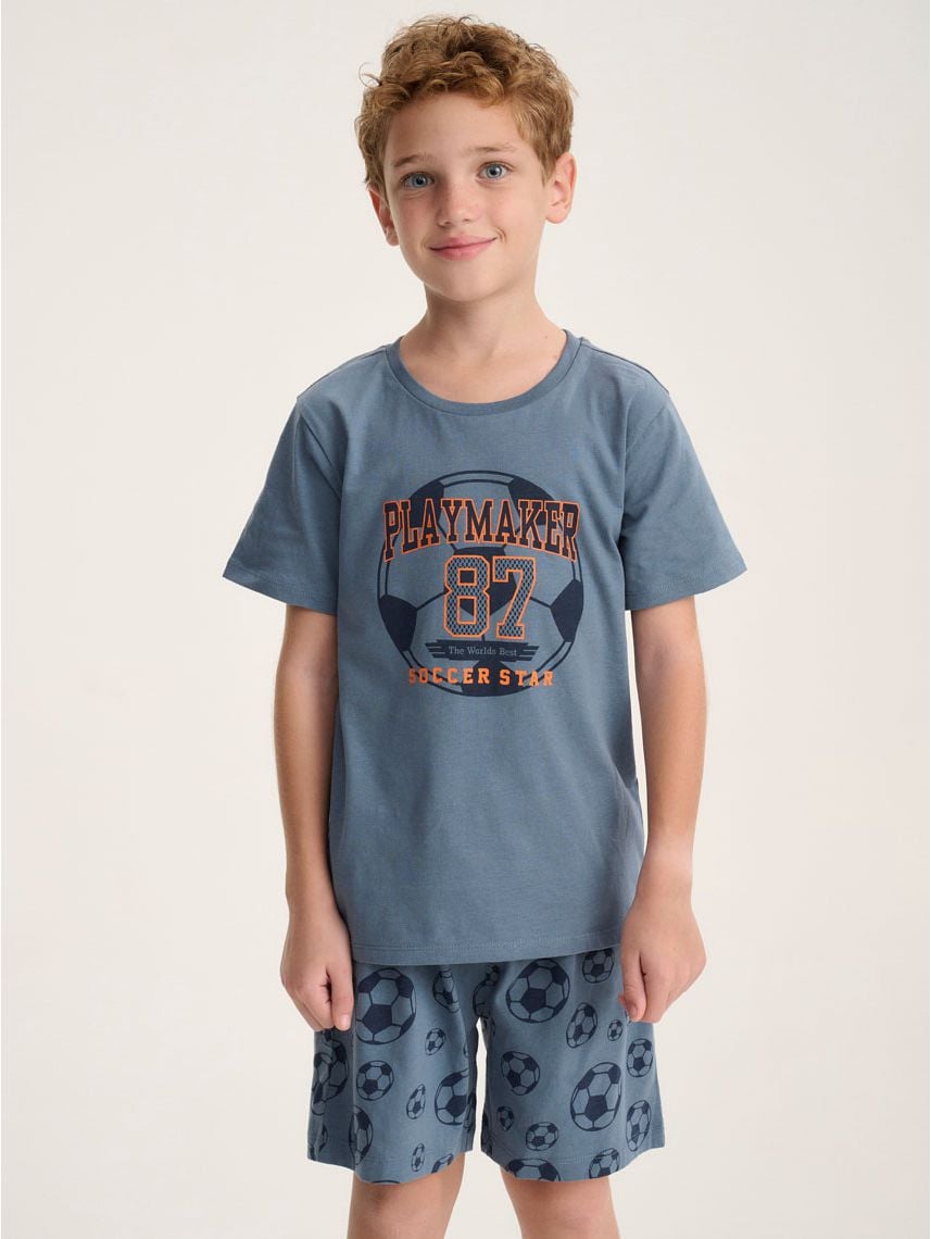 סט פיג’מה קצרה