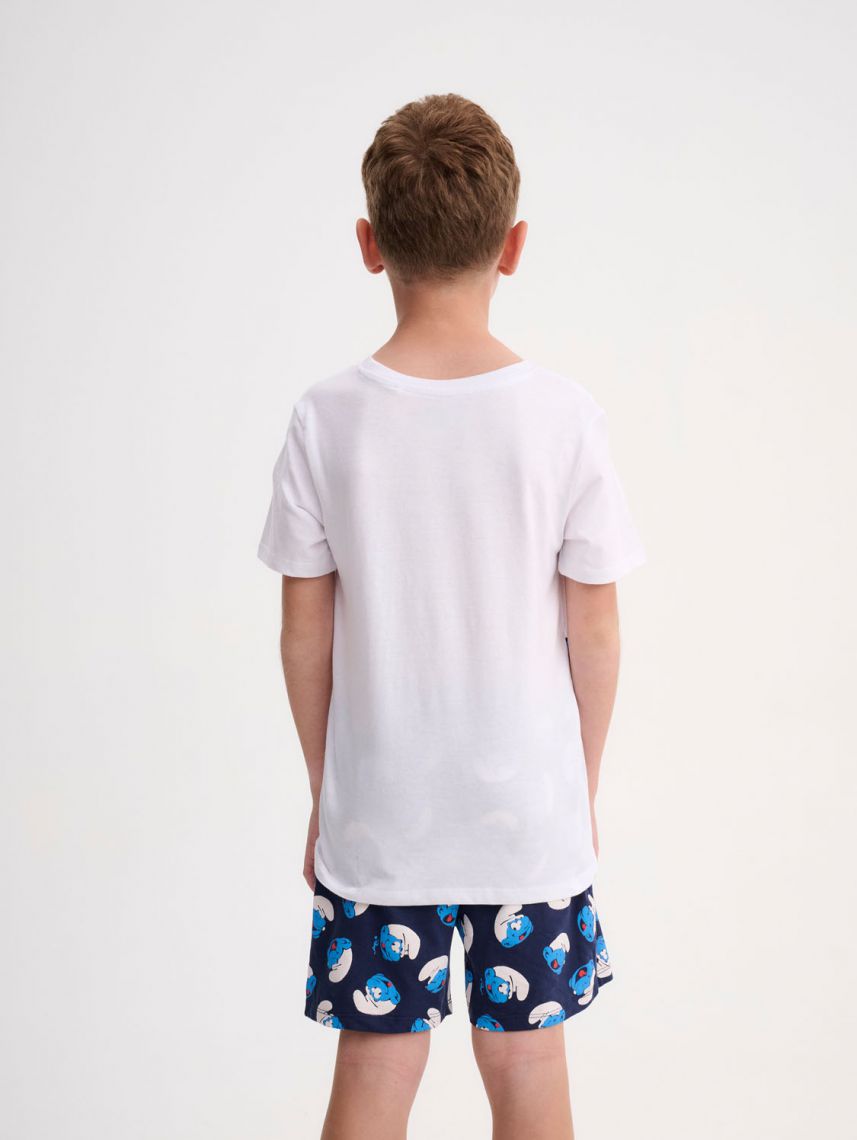 סט פיג’מה קצרה | The Smurfs